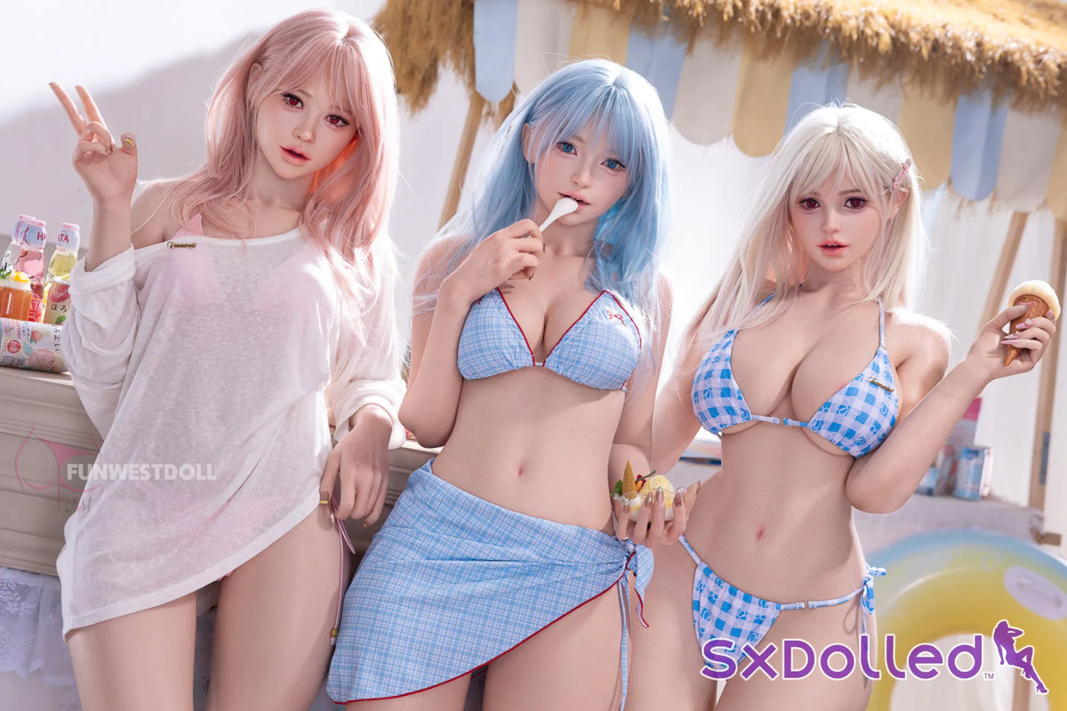 Alice D (F-Cup) (159cm) | Playful Blue-Haired Beauty Sex Doll | Funwest Doll - F-Cup / 159cm / Blue - Sex Doll
