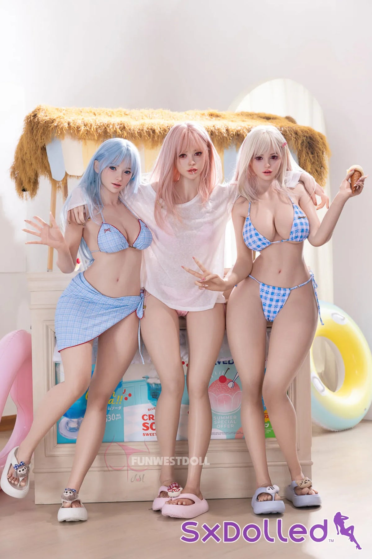 Alice D (F-Cup) (159cm) | Playful Blue-Haired Beauty Sex Doll | Funwest Doll - F-Cup / 159cm / Blue - Sex Doll