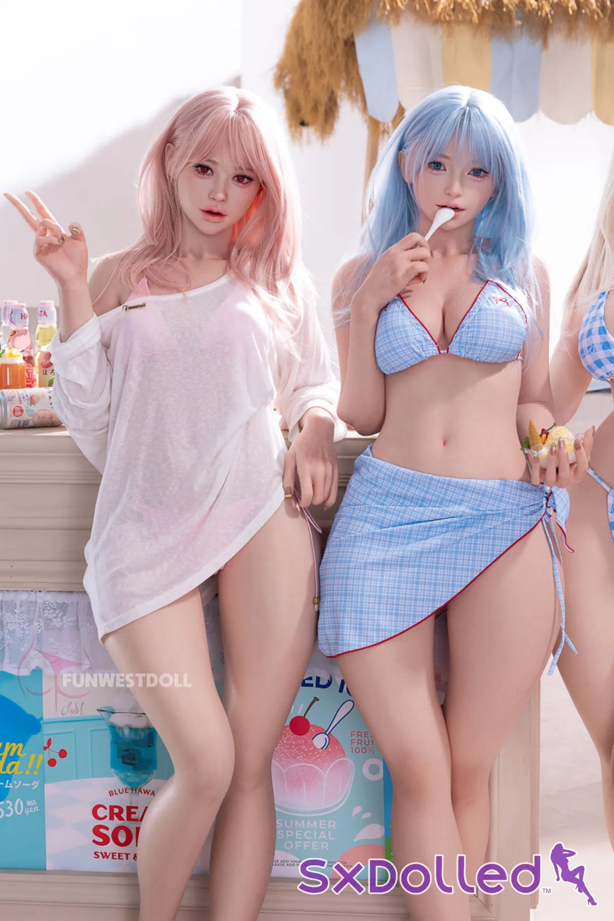 Alice D (F-Cup) (159cm) | Playful Blue-Haired Beauty Sex Doll | Funwest Doll - F-Cup / 159cm / Blue - Sex Doll