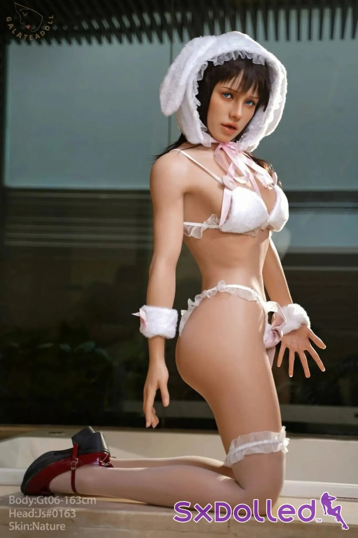 Alice F (F-Cup) (163cm) | Playful Bunny-Eared Brunette Sex Doll | Galatea Doll - F-Cup / 163cm / Black - Sex Doll