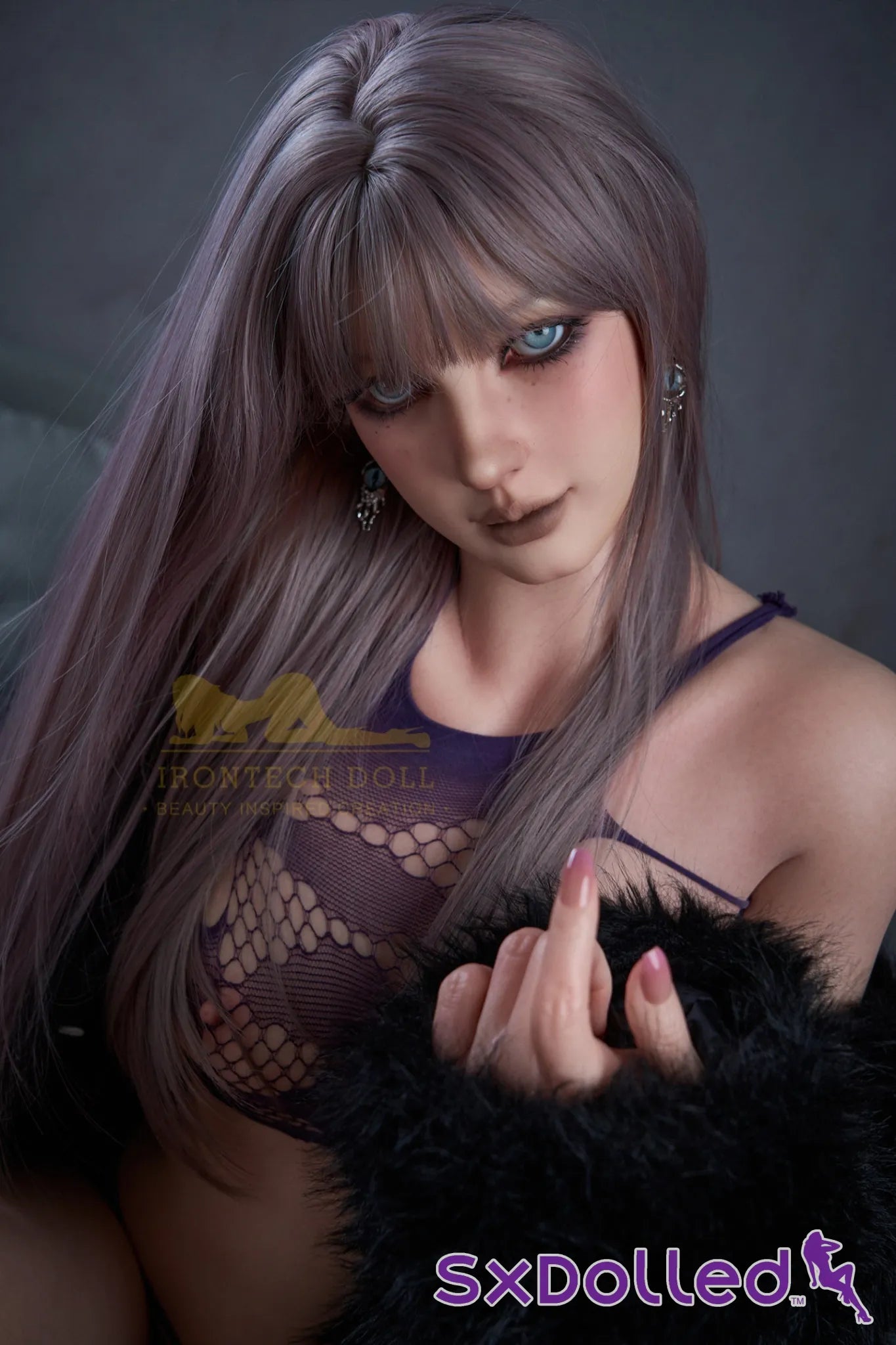 Alina A (C-Cup) (169cm) | Caucasian Petite Sex Doll | Irontech Doll C-Cup / 169cm / Purple Sex Doll