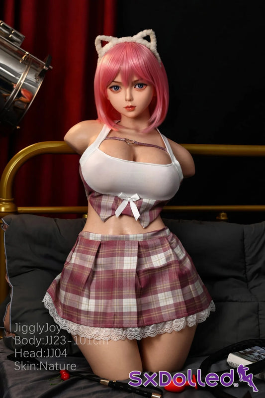 Amanda A (F-Cup) (101cm) | Pink Haired Sex Doll Torso | JigglyJoy F-Cup / 101cm / Pink Sex Torso