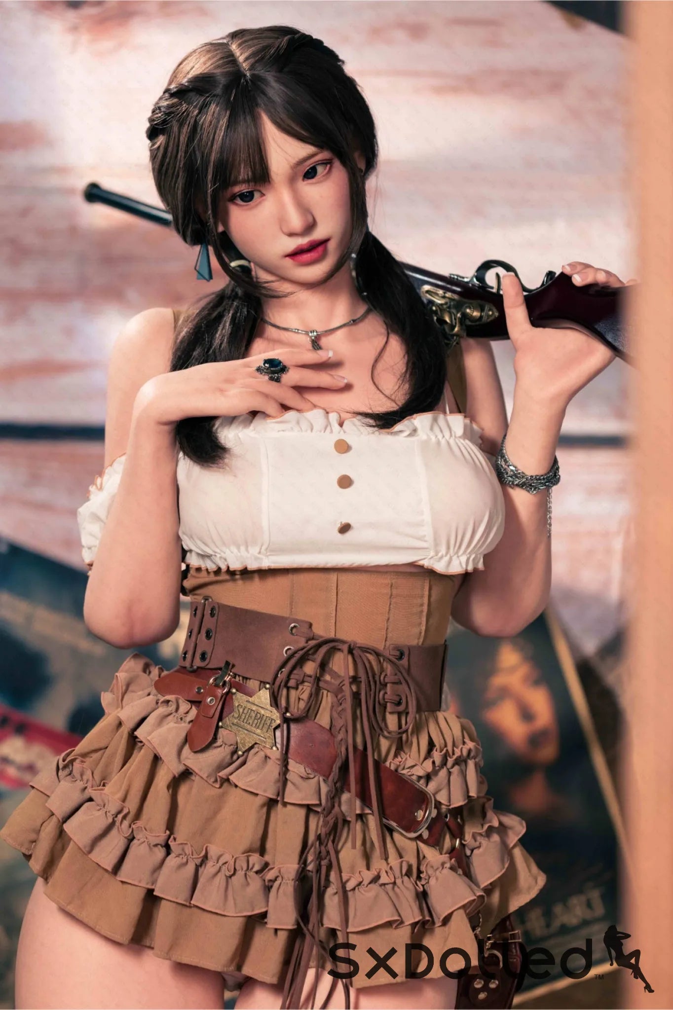 Amane (E-Cup) (162cm) | Black Hair Silicone Japanese Sex Doll | AITIA E-Cup / 162cm / Black Sex Doll