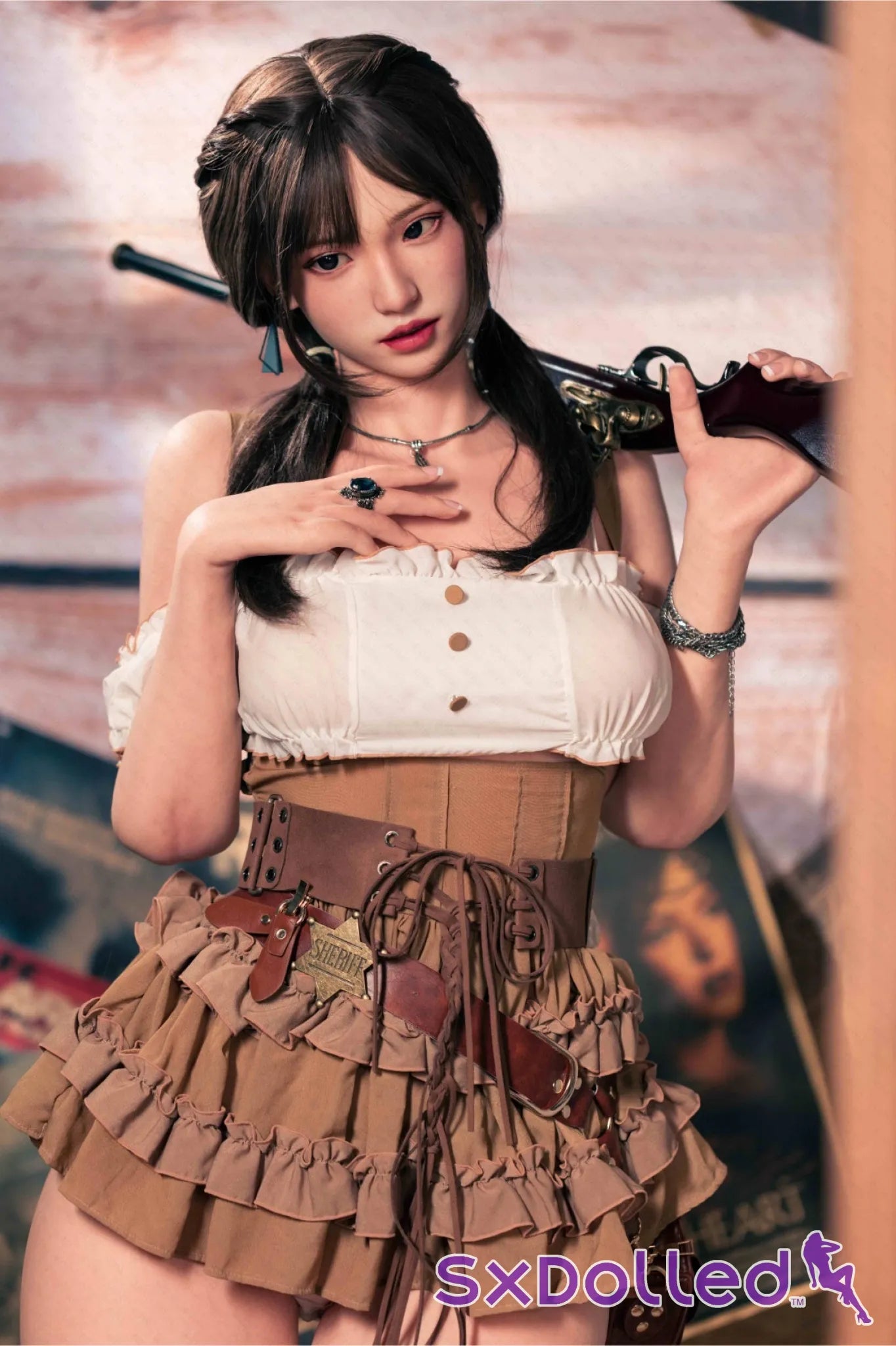 Amane (E-Cup) (162cm) | Black Hair Silicone Japanese Sex Doll | AITIA E-Cup / 162cm / Black Sex Doll