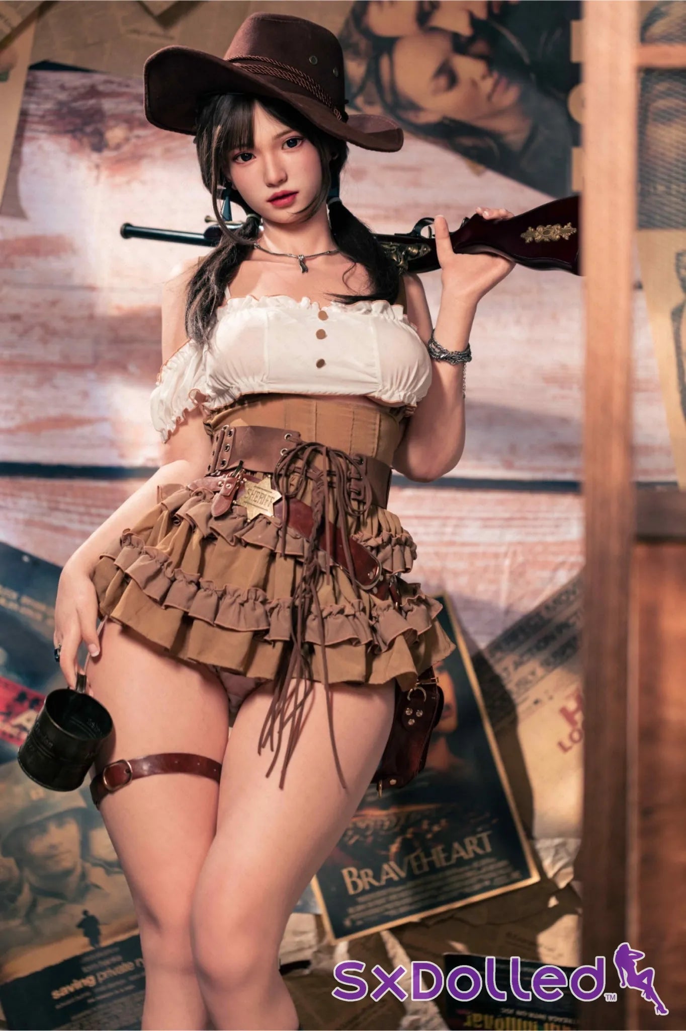 Amane (E-Cup) (162cm) | Black Hair Silicone Japanese Sex Doll | AITIA E-Cup / 162cm / Black Sex Doll