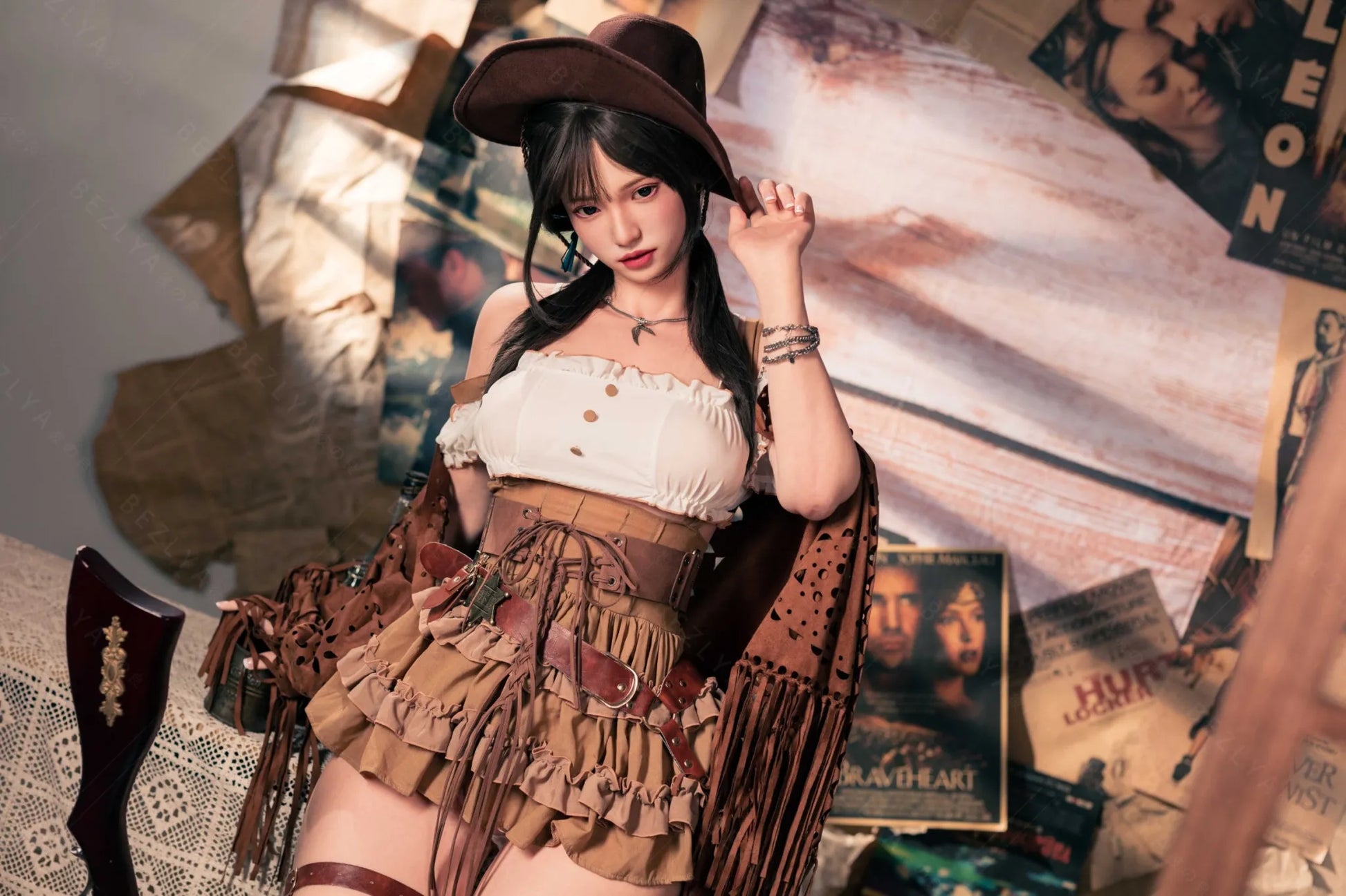 Amane (E-Cup) (162cm) | Sex Doll E-Cup / 162cm / Black Sex Doll