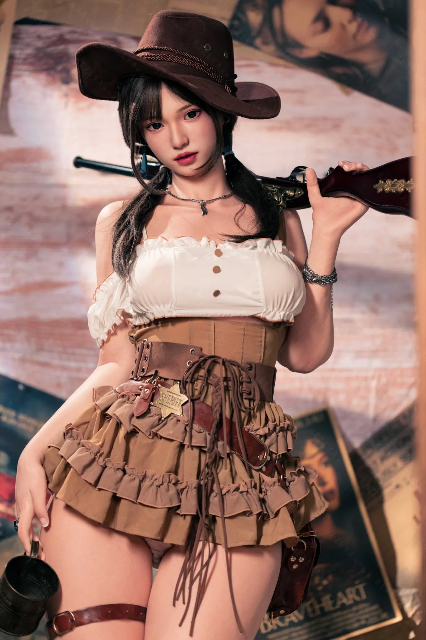Amane (E-Cup) (162cm) | Sex Doll E-Cup / 162cm / Black Sex Doll