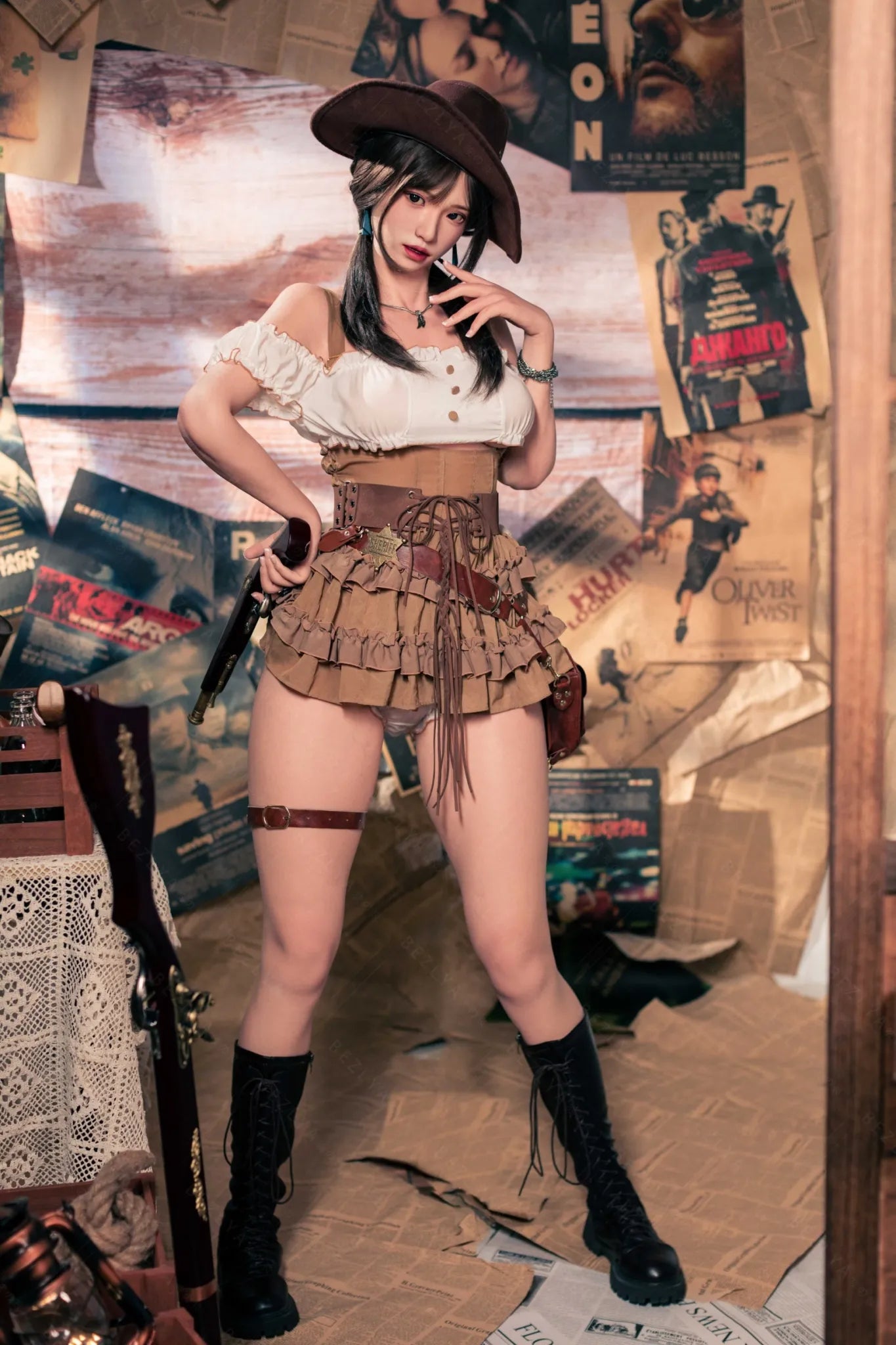 Amane (E-Cup) (162cm) | Sex Doll E-Cup / 162cm / Black Sex Doll