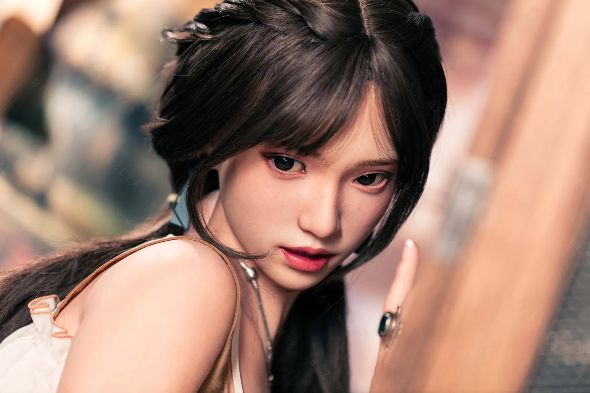 Amane (E-Cup) (162cm) | Sex Doll E-Cup / 162cm / Black Sex Doll
