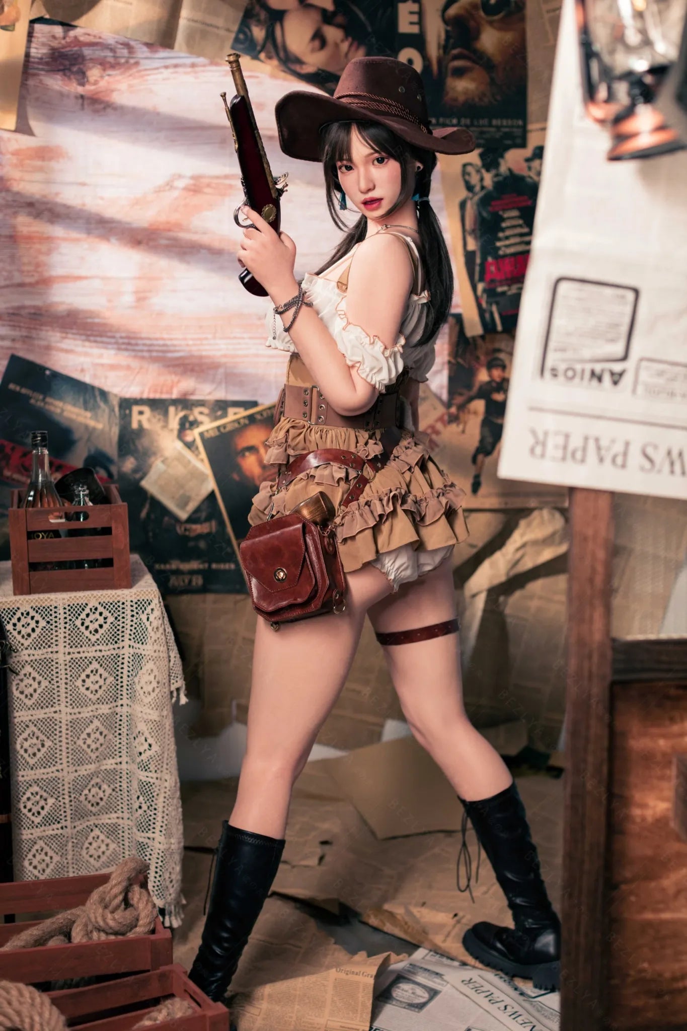 Amane (E-Cup) (162cm) | Sex Doll E-Cup / 162cm / Black Sex Doll
