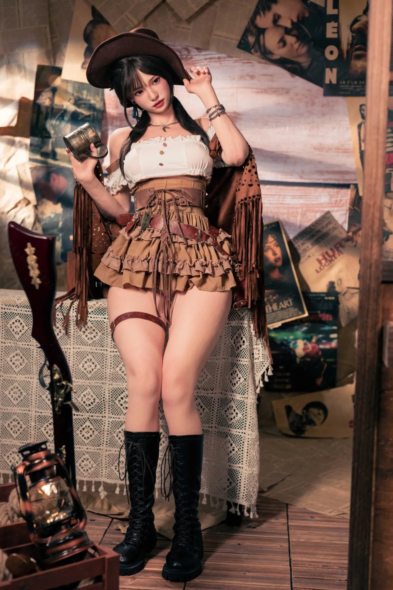 Amane (E-Cup) (162cm) | Sex Doll E-Cup / 162cm / Black Sex Doll
