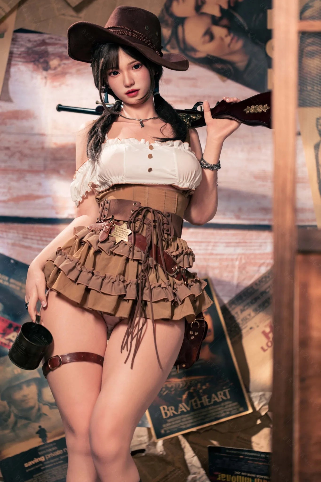Amane (E-Cup) (162cm) | Sex Doll E-Cup / 162cm / Black Sex Doll