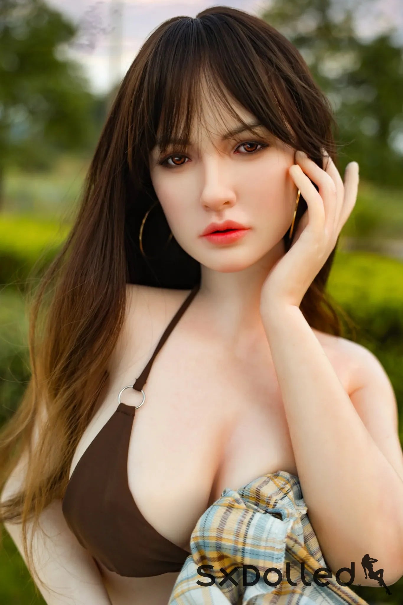 Ambrin (I-Cup) (160cm) | Caucasian Pear Sex Doll | Orangein Doll I-Cup / 160cm / Brunette Sex Doll