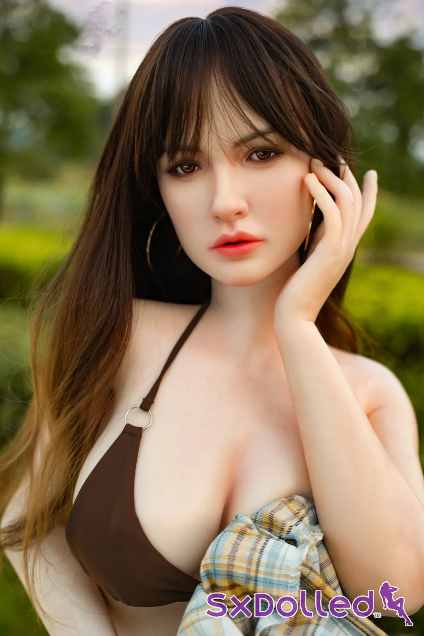 Ambrin (I-Cup) (160cm) | Caucasian Pear Sex Doll | Orangein Doll I-Cup / 160cm / Brunette Sex Doll