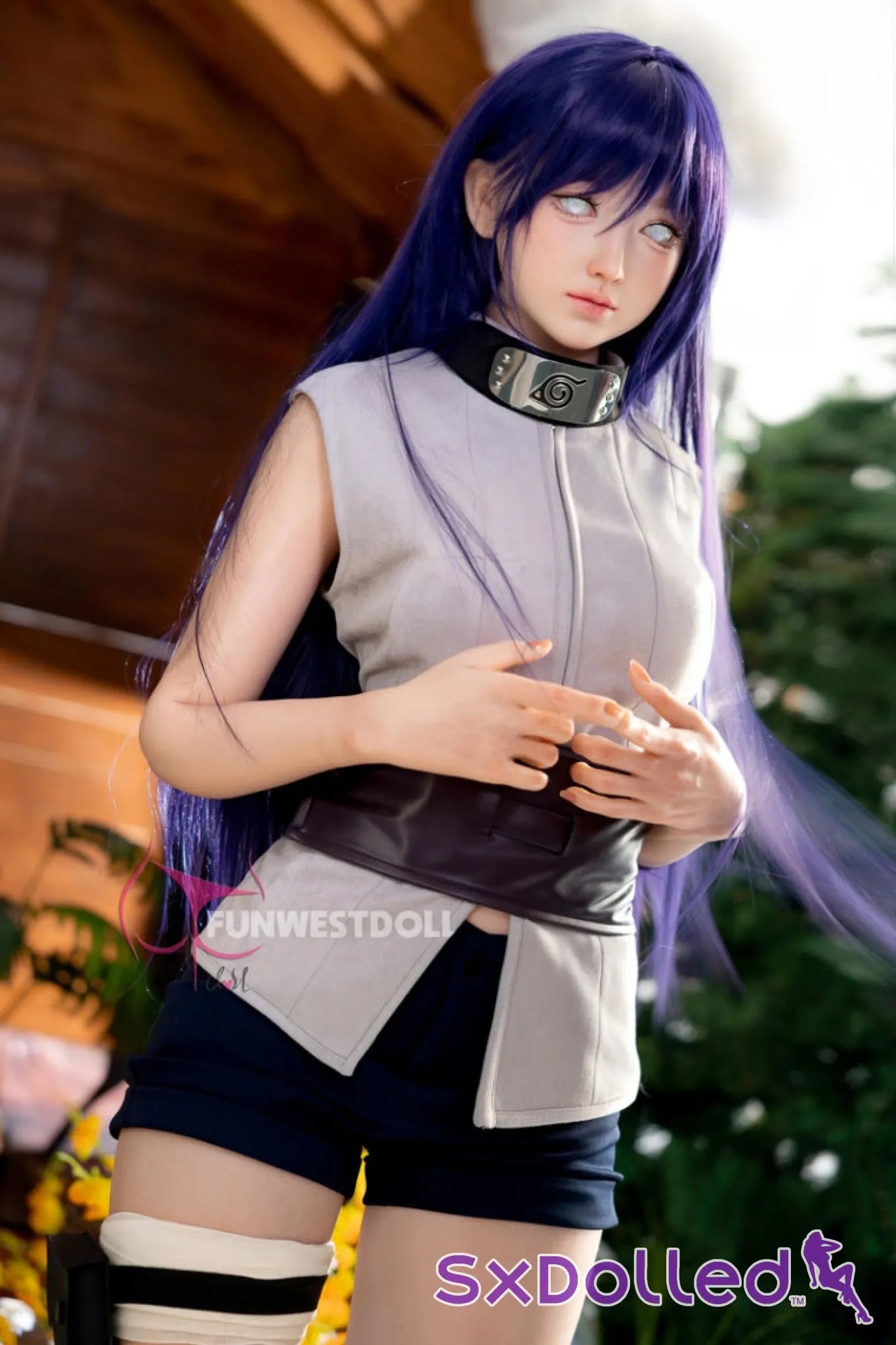 Amy A (A-Cup) (159cm) | Naruto Hinata Cosplay Sex Doll | Funwest Doll A-Cup / 159cm / Purple Sex Doll