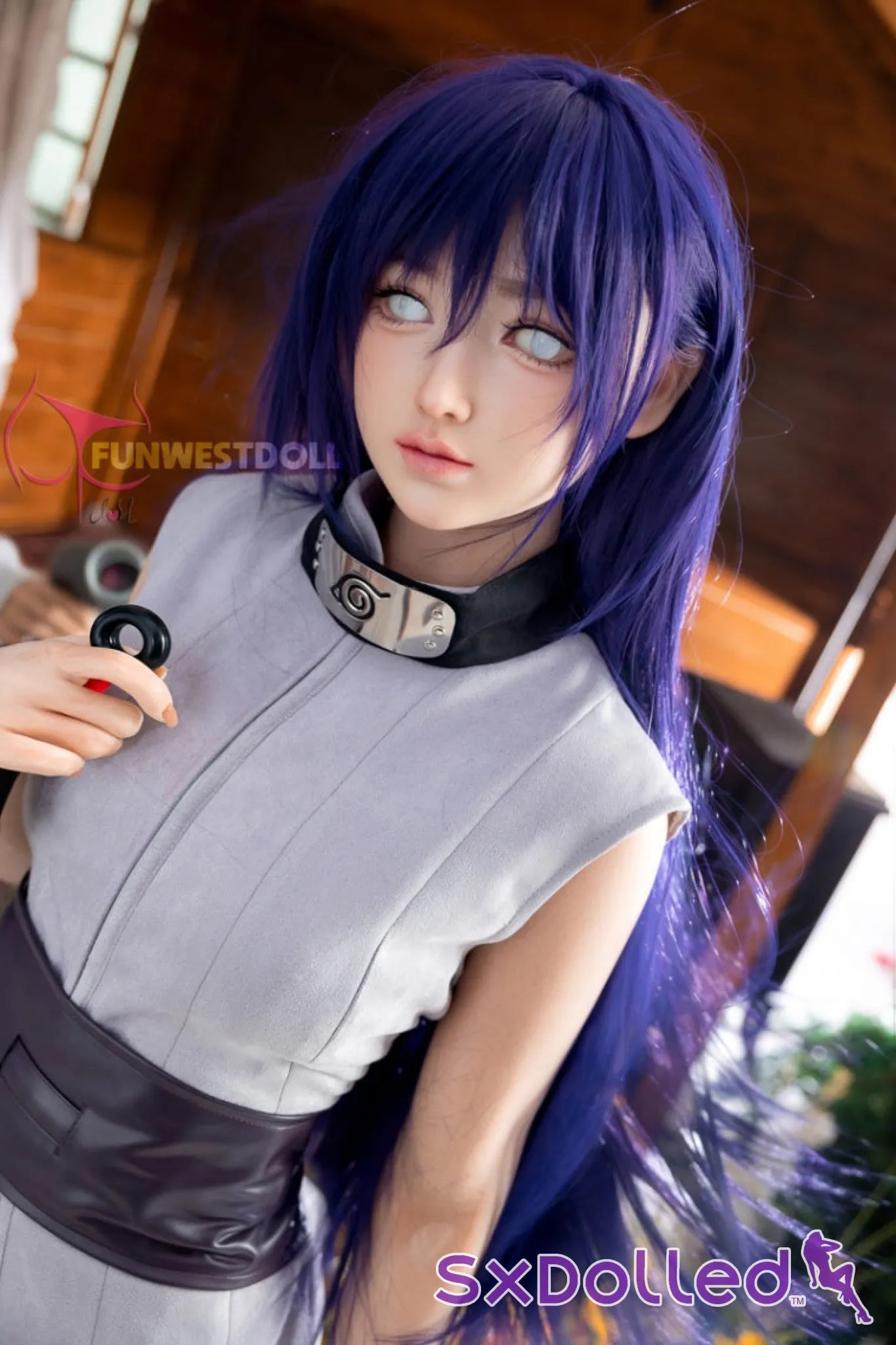 Amy A (A-Cup) (159cm) | Naruto Hinata Cosplay Sex Doll | Funwest Doll A-Cup / 159cm / Purple Sex Doll