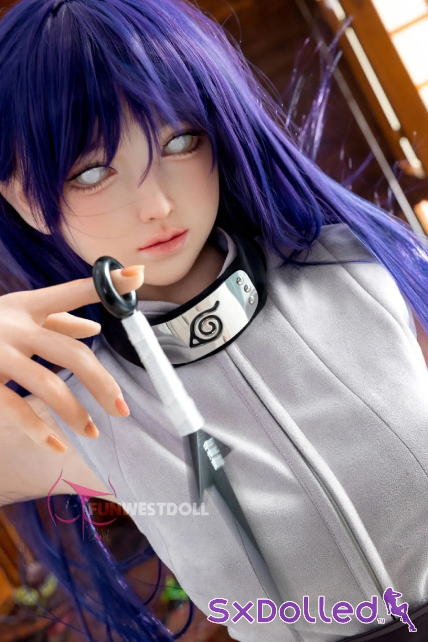 Amy A (A-Cup) (159cm) | Naruto Hinata Cosplay Sex Doll | Funwest Doll A-Cup / 159cm / Purple Sex Doll