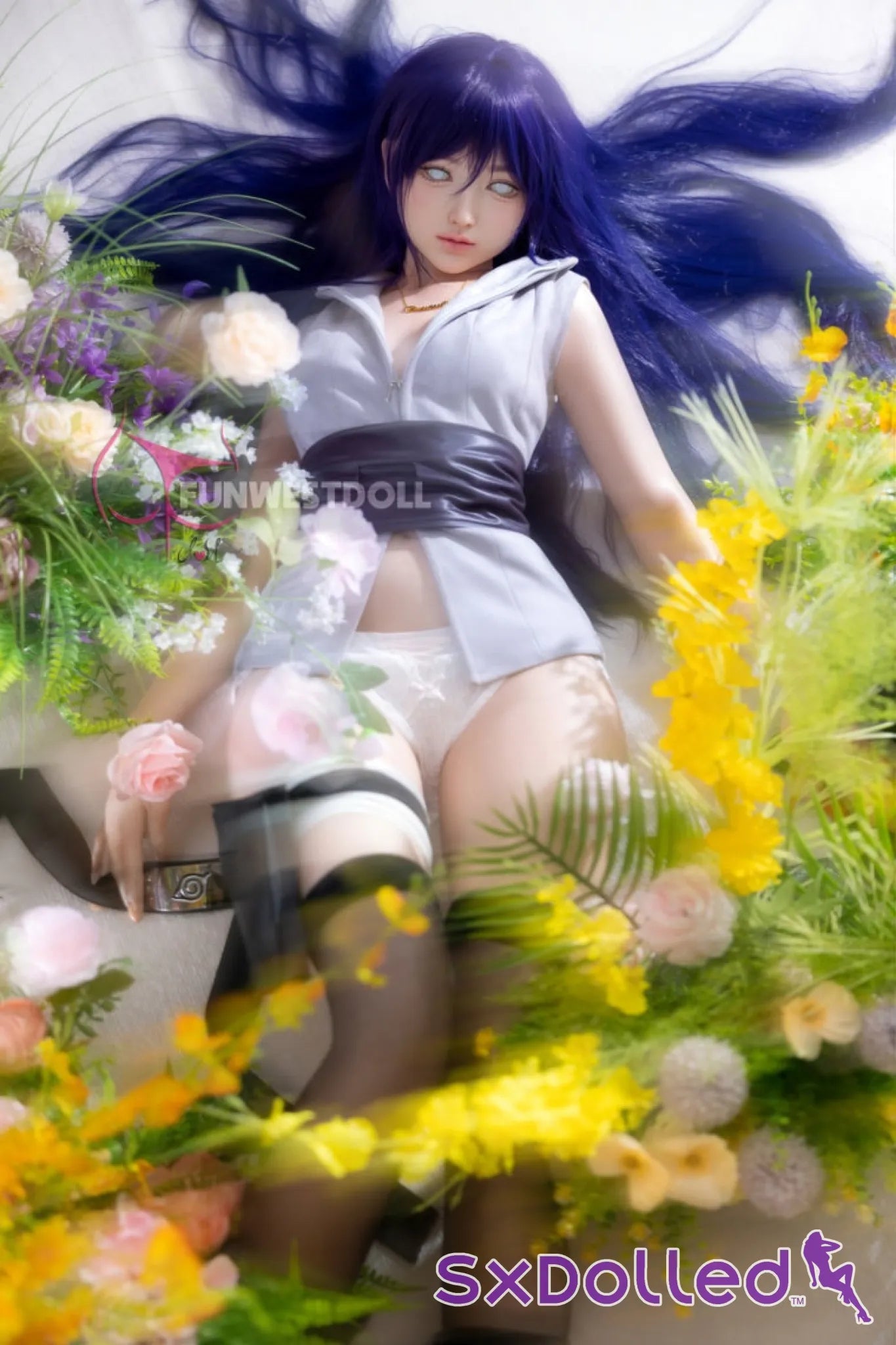 Amy A (A-Cup) (159cm) | Naruto Hinata Cosplay Sex Doll | Funwest Doll A-Cup / 159cm / Purple Sex Doll
