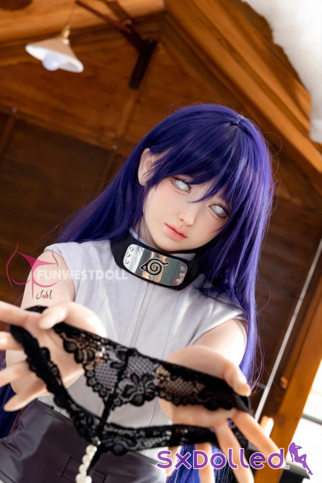Amy A (A-Cup) (159cm) | Naruto Hinata Cosplay Sex Doll | Funwest Doll A-Cup / 159cm / Purple Sex Doll