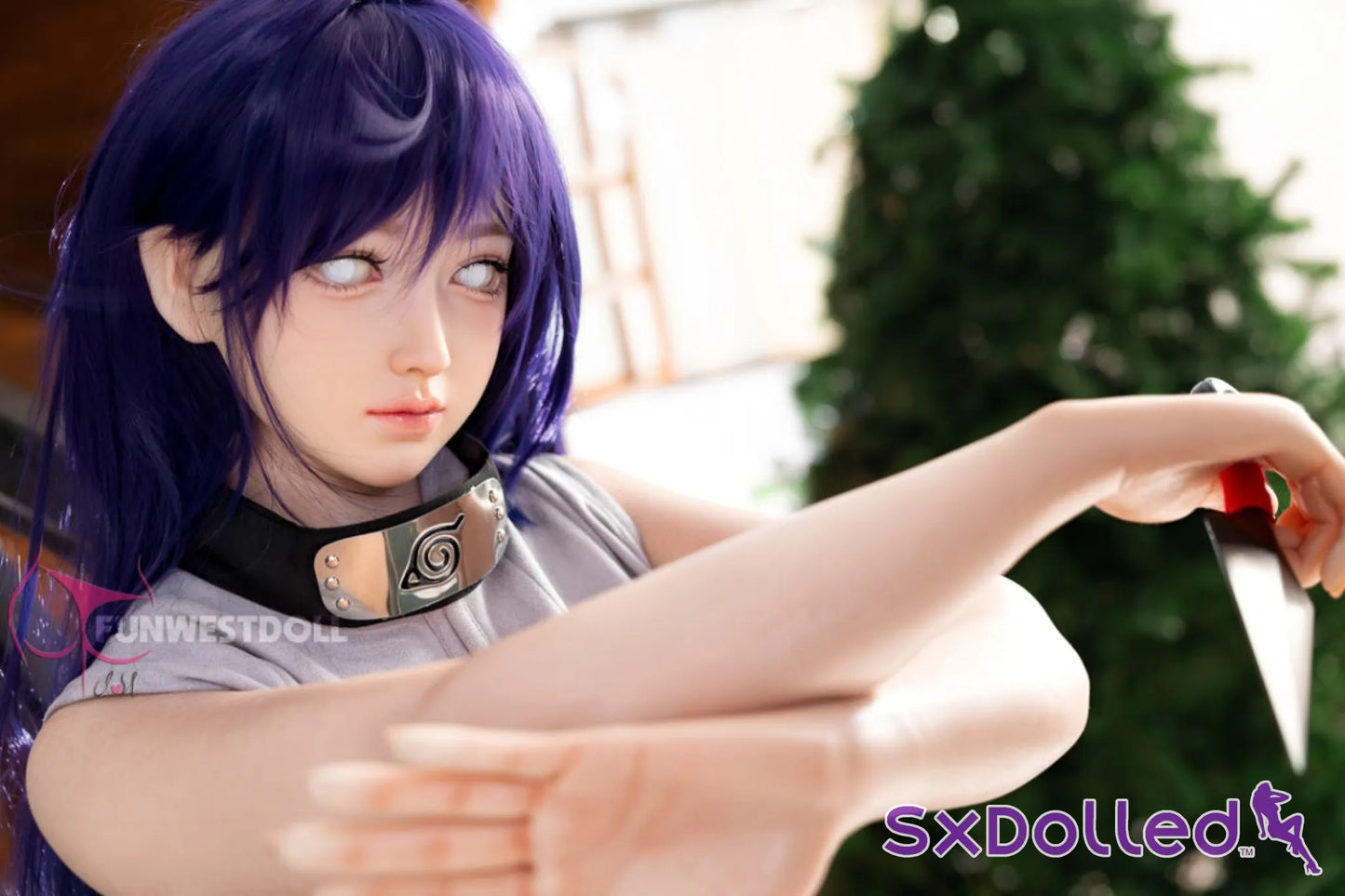Amy A (A-Cup) (159cm) | Naruto Hinata Cosplay Sex Doll | Funwest Doll A-Cup / 159cm / Purple Sex Doll