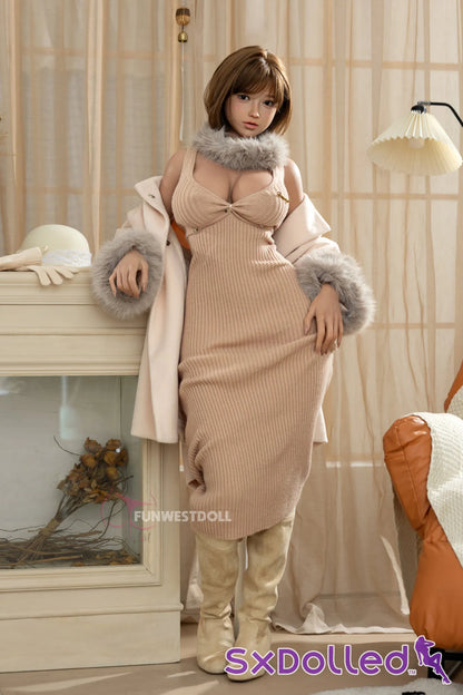 Amy D (G-Cup) (157cm) | Curvy Busty Thick Sex Doll | Funwest Doll G-Cup / 157cm / Brunette Sex Doll