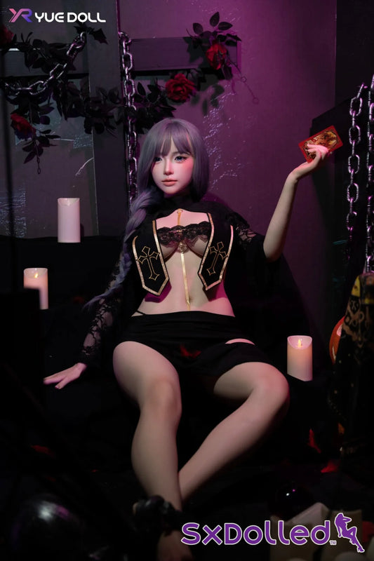 Anna B (I-Cup) (158cm) | Silver-Haired Gothic Woman Sex Doll | Yue Doll - I-Cup / 158cm / Grey - Sex Doll
