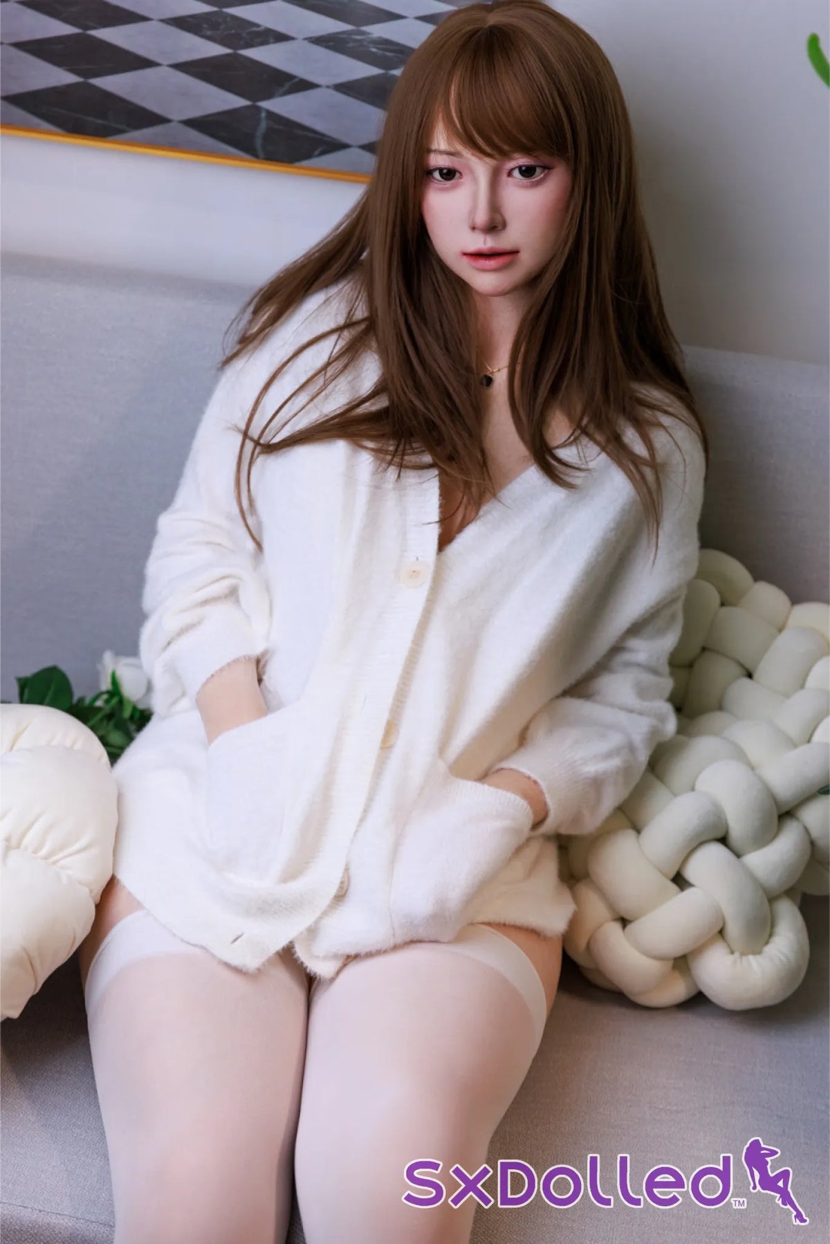 Anna C (H-Cup) (168cm) | Brunette Casual Woman Sex Doll | Yue Doll - H-Cup / 168cm / Brunette - Sex Doll