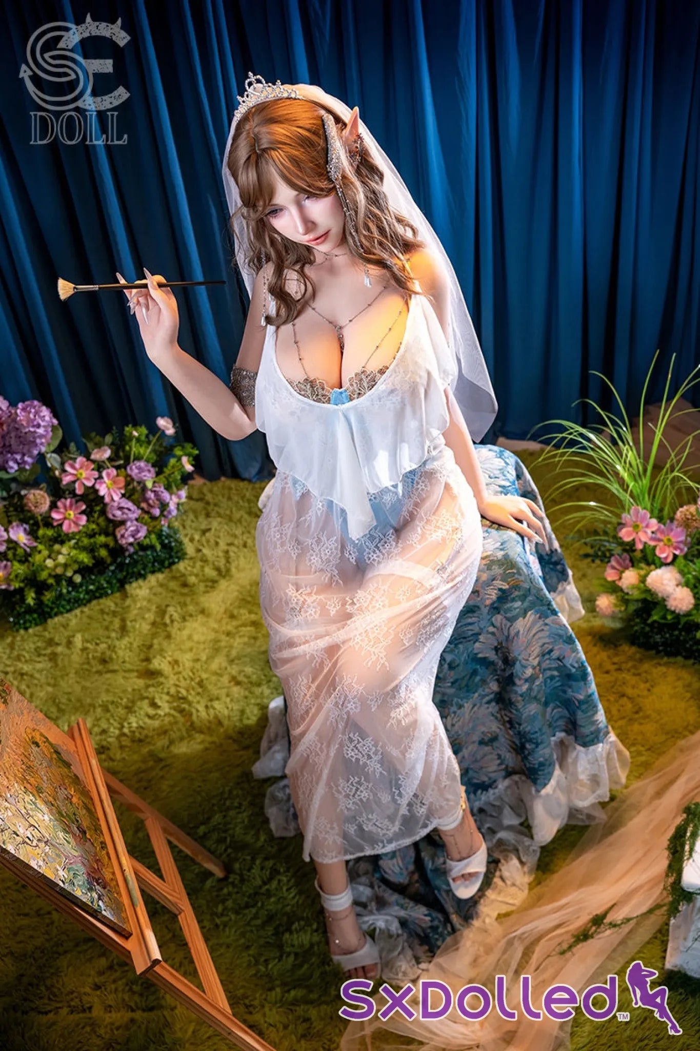 Annika.L (I-Cup) (157cm) | Mystical Thick Artist Elf Sex Doll | SE Doll - I-Cup / 157cm / Brunette - Sex Doll