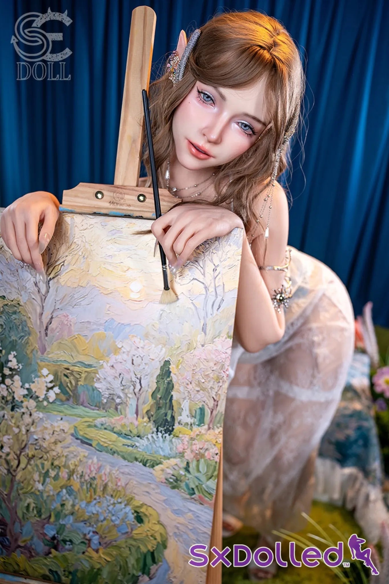 Annika.L (I-Cup) (157cm) | Mystical Thick Artist Elf Sex Doll | SE Doll - I-Cup / 157cm / Brunette - Sex Doll