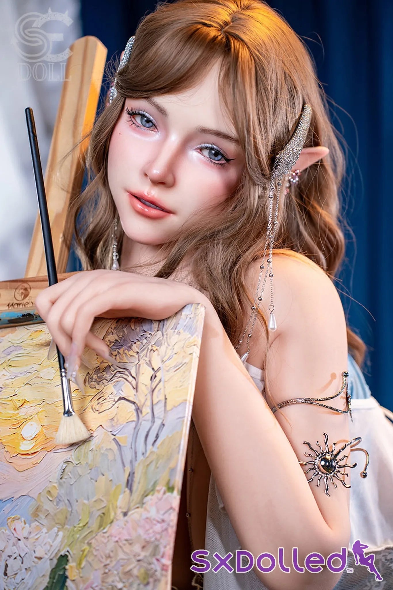 Annika.L (I-Cup) (157cm) | Mystical Thick Artist Elf Sex Doll | SE Doll - I-Cup / 157cm / Brunette - Sex Doll
