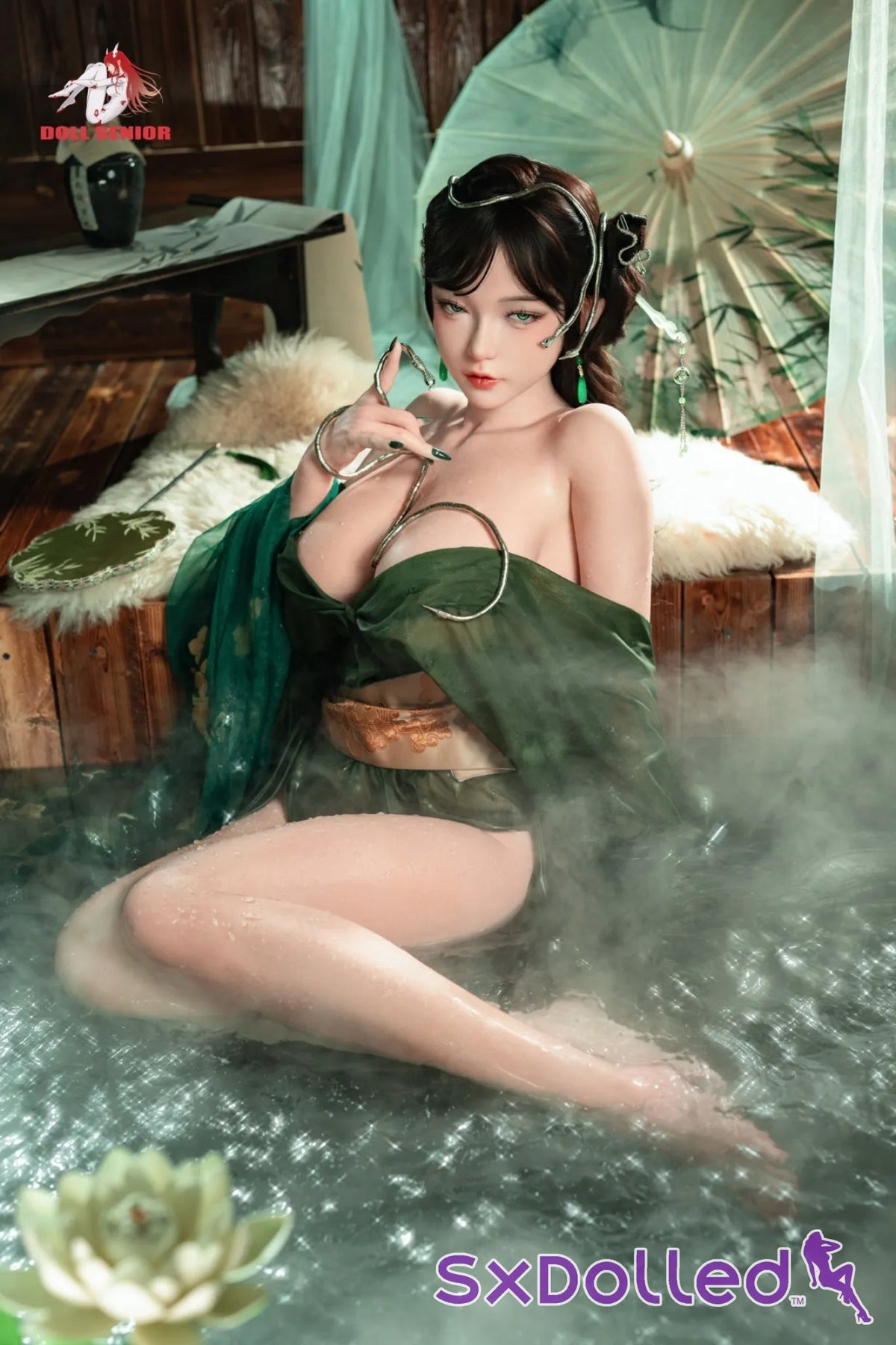 Aoi A (F-Cup) (165cm) | Snake Princess Sex Doll | Doll Senior - F-Cup / 165cm / Black - Sex Doll