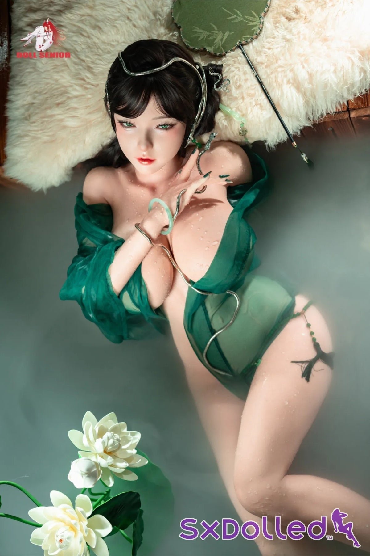 Aoi A (F-Cup) (165cm) | Snake Princess Sex Doll | Doll Senior - F-Cup / 165cm / Black - Sex Doll