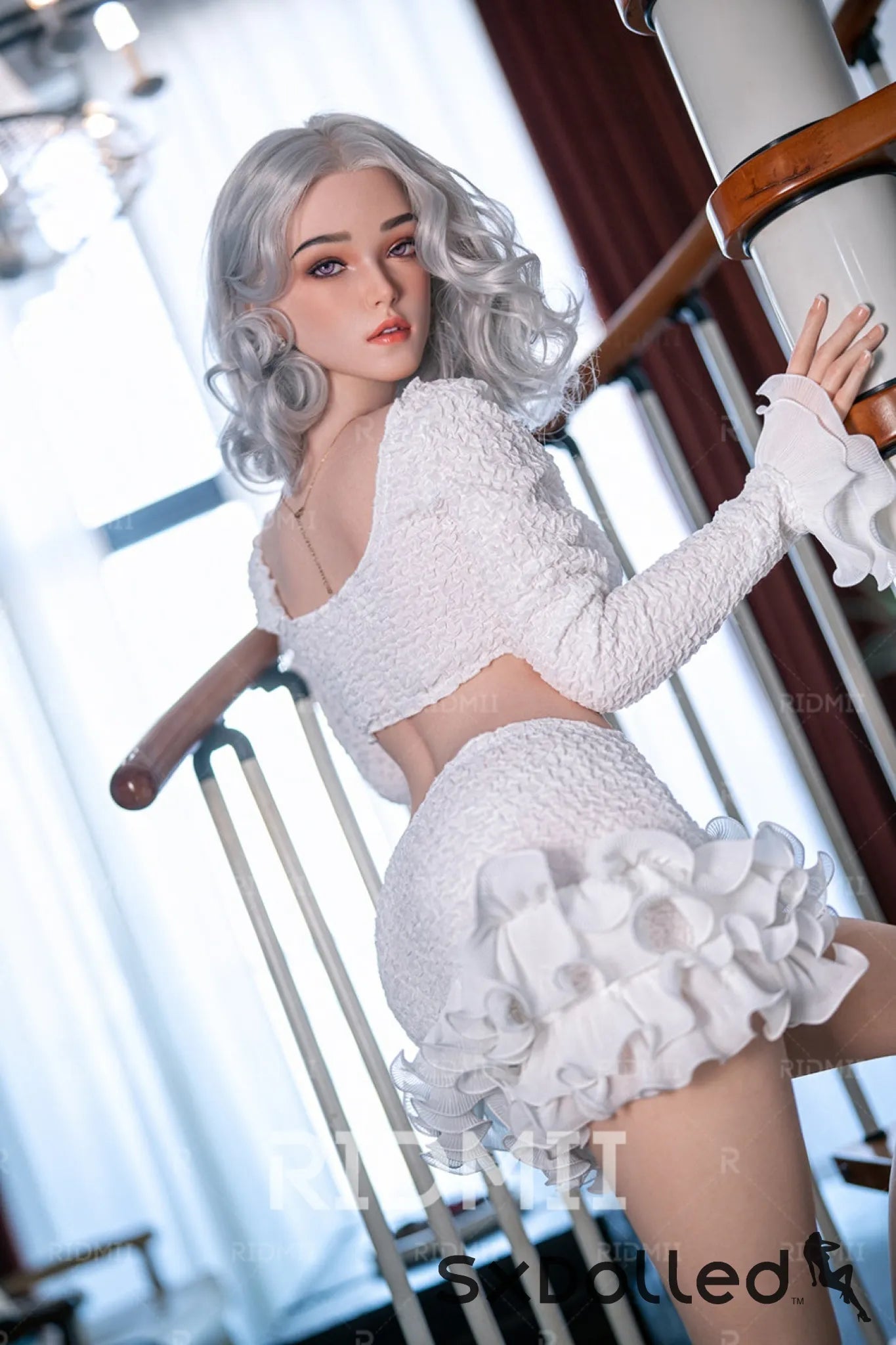 Arin A (E-Cup) (164cm) | Silver Hair Baddie Sex Doll | RIDMII Doll E-Cup / 164cm / Silver Sex Doll