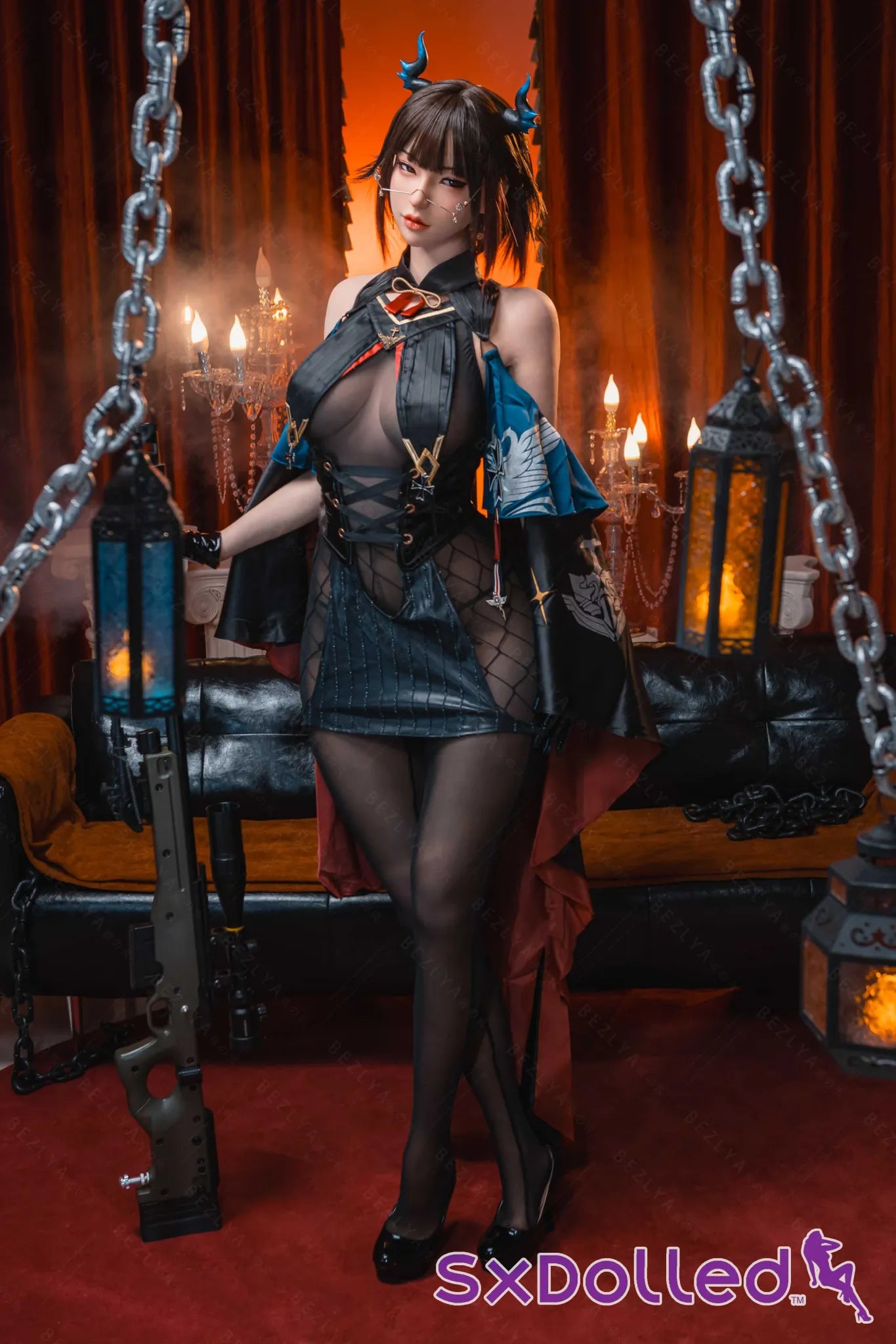 Arlise (E-Cup) (162cm) | Silicone Asian Demon Cosplay Sex Doll | AITIA E-Cup / 162cm / Brunette Sex Doll