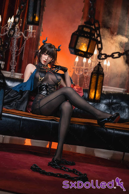 Arlise (E-Cup) (162cm) | Silicone Asian Demon Cosplay Sex Doll | AITIA E-Cup / 162cm / Brunette Sex Doll