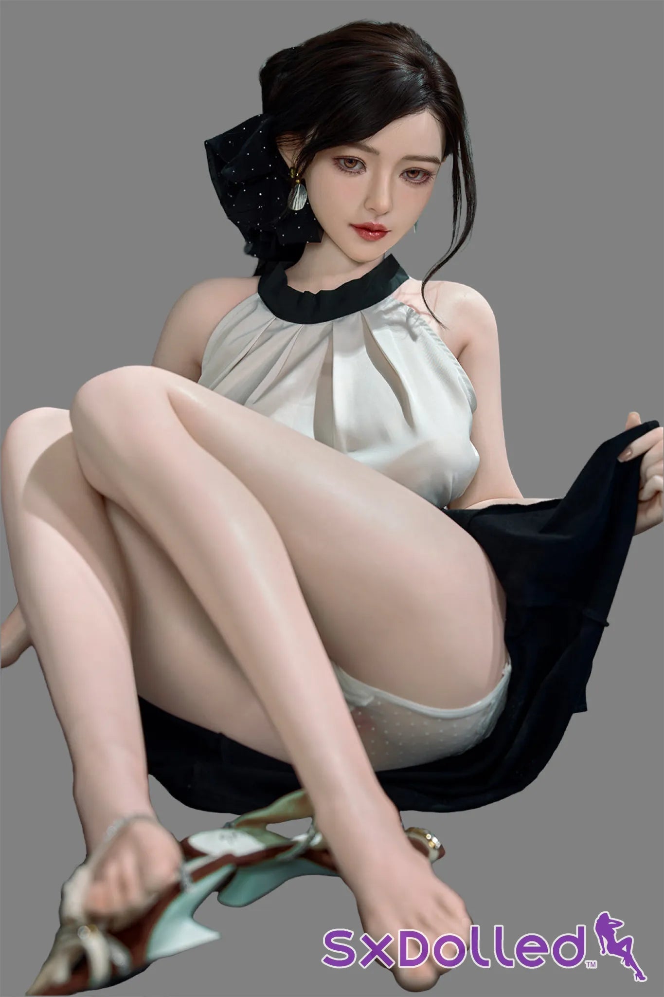 Asuka Eva-2 (D-Cup) (171cm) | Busty Pretty Asian Sex Doll | Starpery - D-Cup / 171cm / Black - Sex Doll