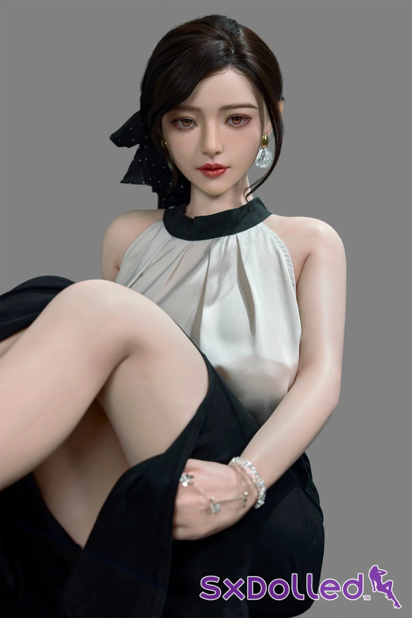 Asuka Eva-2 (D-Cup) (171cm) | Busty Pretty Asian Sex Doll | Starpery - D-Cup / 171cm / Black - Sex Doll