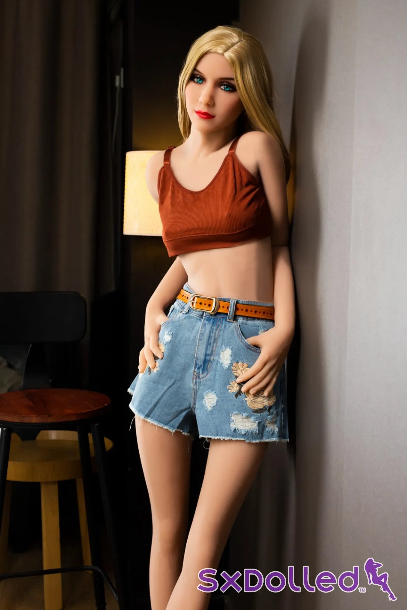 Audrey A (A-Cup) (166cm) | Blonde Blue Eyed Thin Sex Doll | HR Doll - A-Cup / 166cm / Blonde - Sex Doll