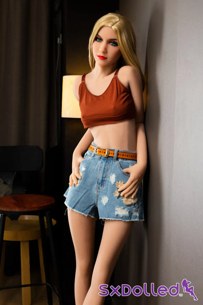 Audrey A (A-Cup) (166cm) | Blonde Blue Eyed Thin Sex Doll | HR Doll - A-Cup / 166cm / Blonde - Sex Doll