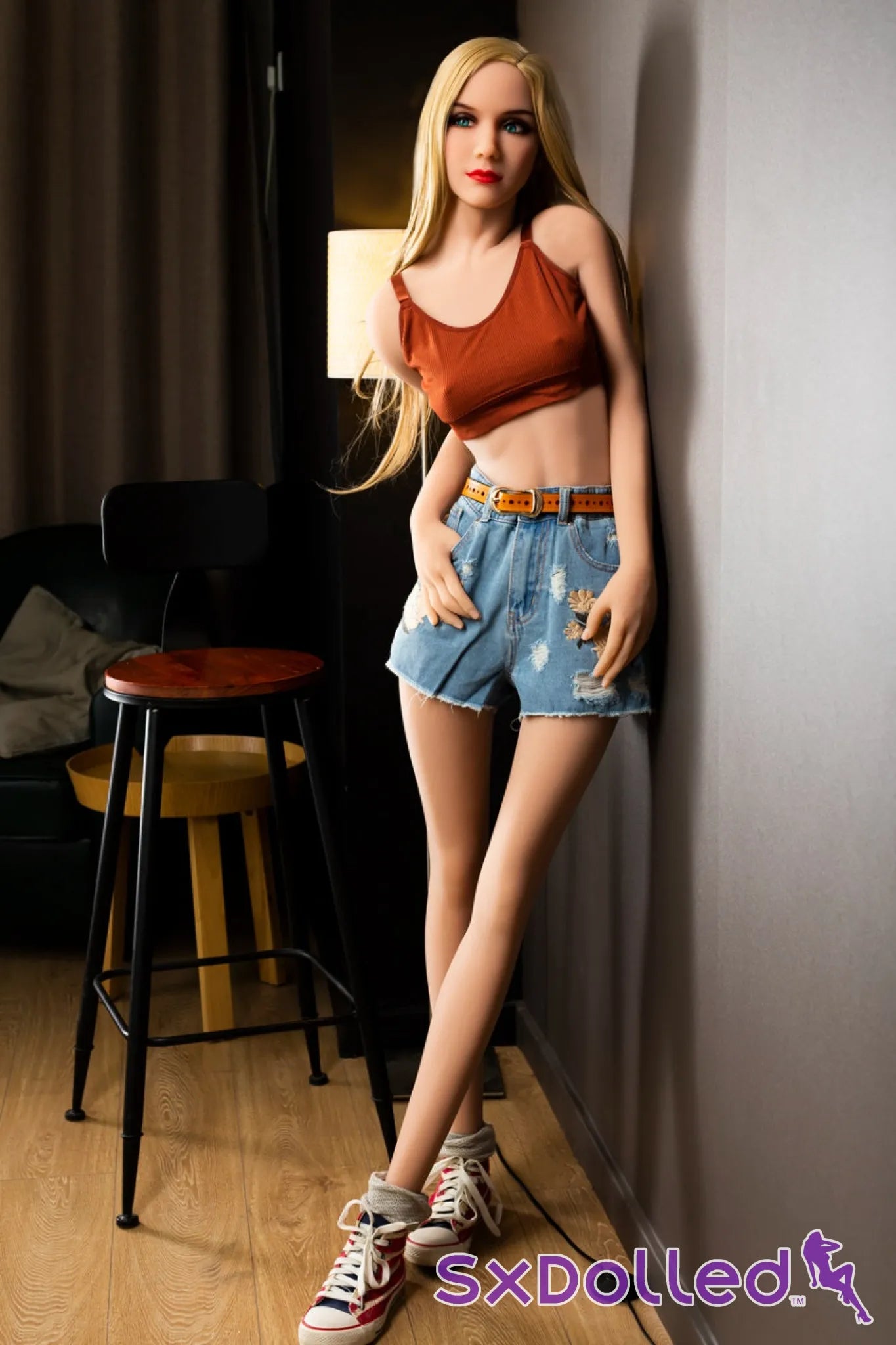 Audrey A (A-Cup) (166cm) | Blonde Blue Eyed Thin Sex Doll | HR Doll - A-Cup / 166cm / Blonde - Sex Doll