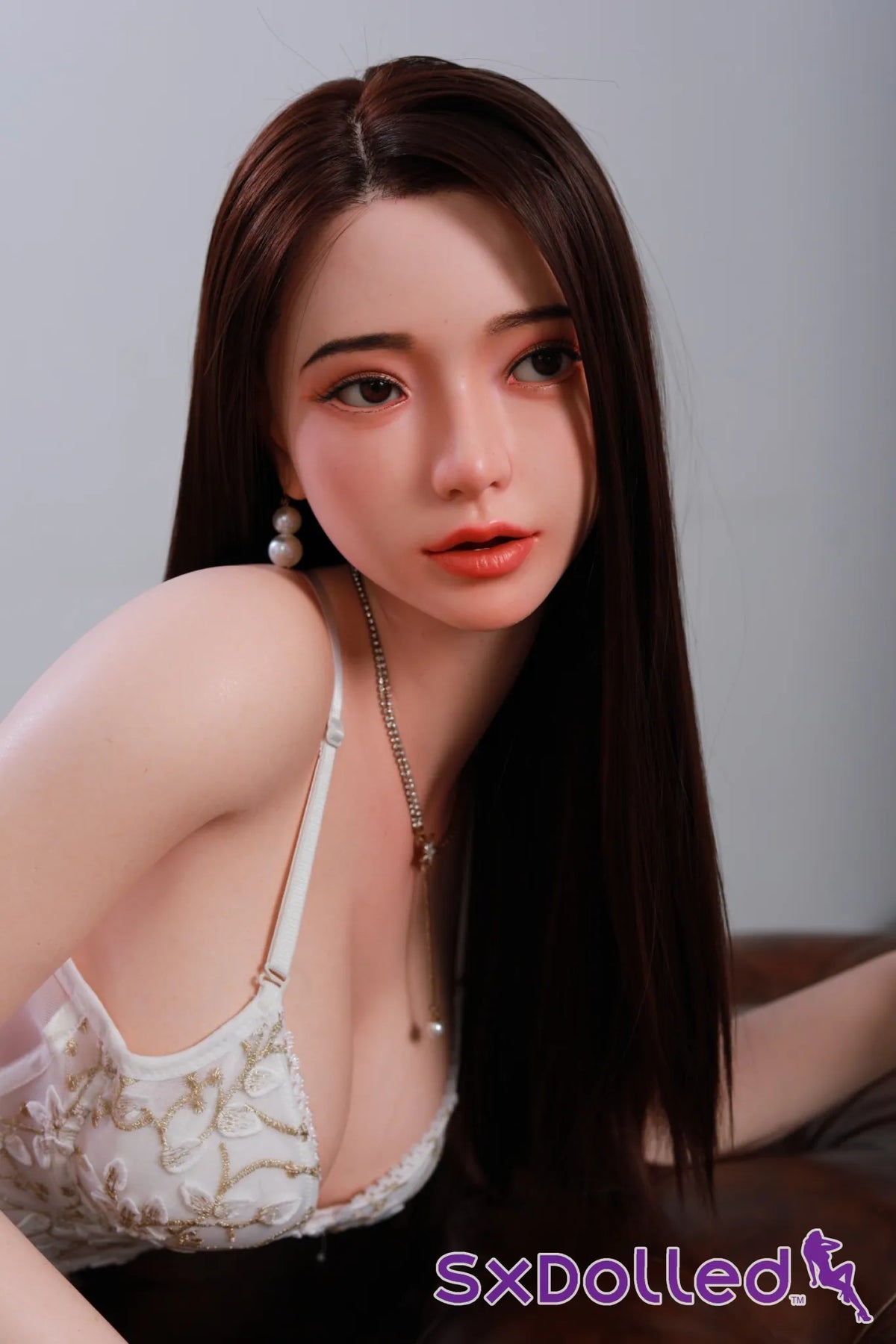 Aurora D (H-Cup) (163cm) | Long-Haired Lingerie Woman Sex Doll | Yue Doll - H-Cup / 163cm / Brunette - Sex Doll