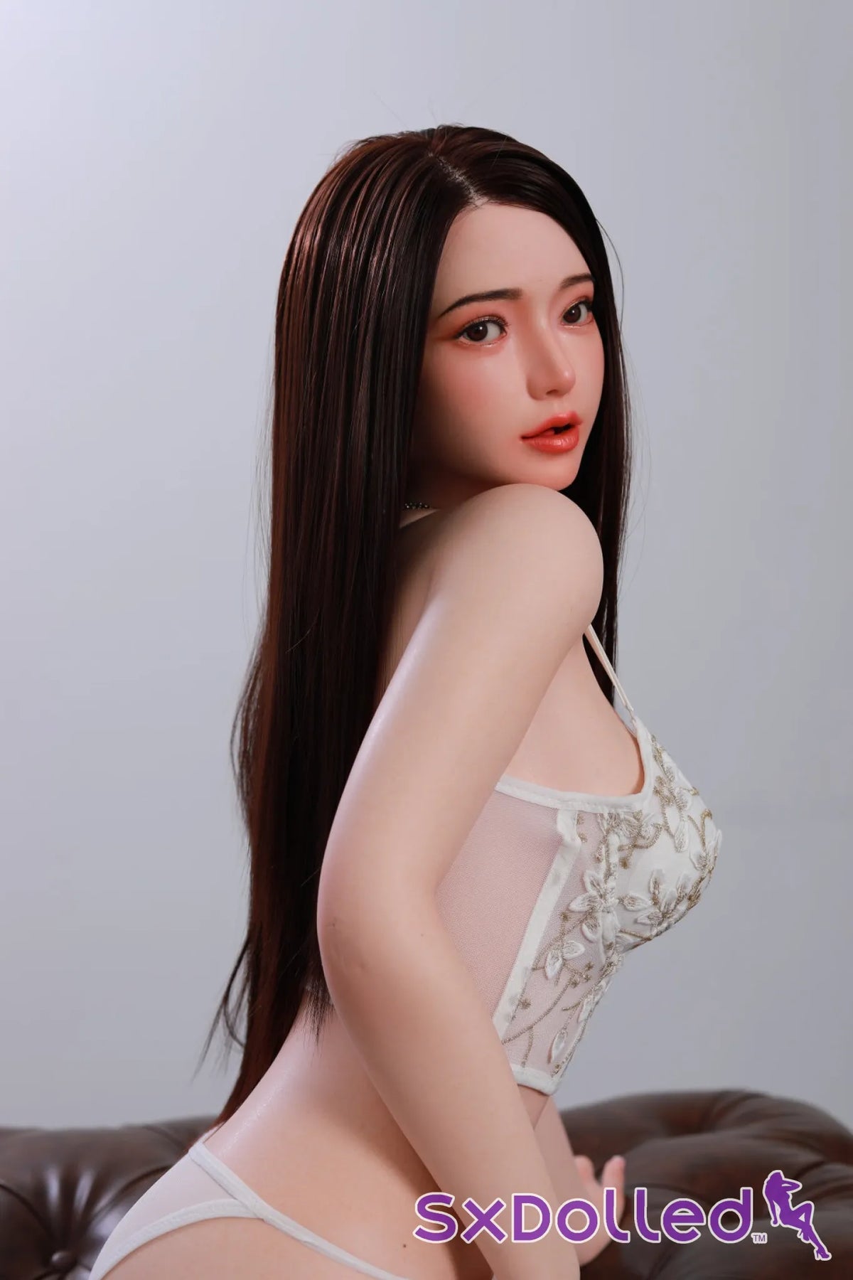 Aurora D (H-Cup) (163cm) | Long-Haired Lingerie Woman Sex Doll | Yue Doll - H-Cup / 163cm / Brunette - Sex Doll