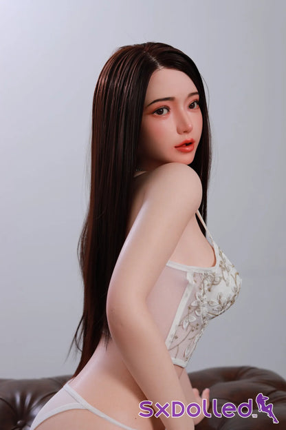 Aurora D (H-Cup) (163cm) | Long-Haired Lingerie Woman Sex Doll | Yue Doll - H-Cup / 163cm / Brunette - Sex Doll