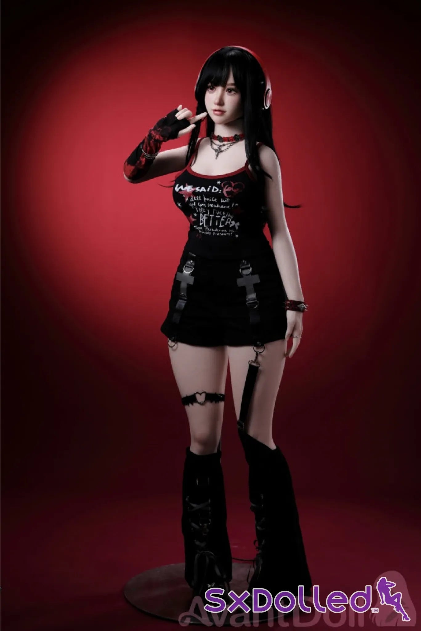 Ayaka A (F-Cup) (165cm) | Caucasian Goth Sex Doll | Avant Doll F-Cup / 165cm / Black Sex Doll