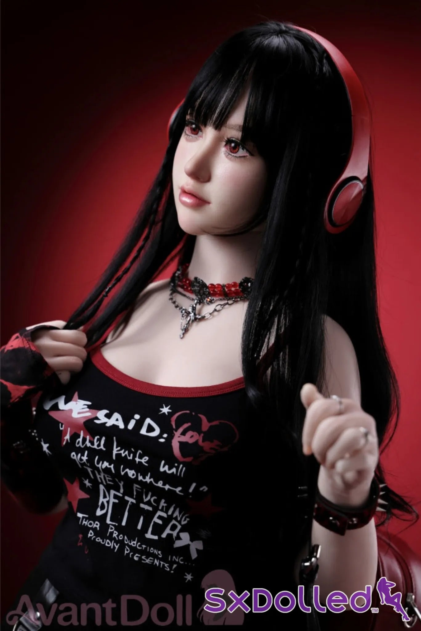 Ayaka A (F-Cup) (165cm) | Caucasian Goth Sex Doll | Avant Doll F-Cup / 165cm / Black Sex Doll