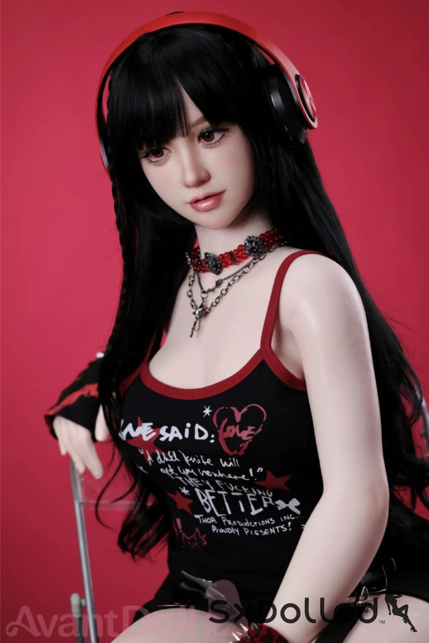 Ayaka A (F-Cup) (165cm) | Caucasian Goth Sex Doll | Avant Doll F-Cup / 165cm / Black Sex Doll