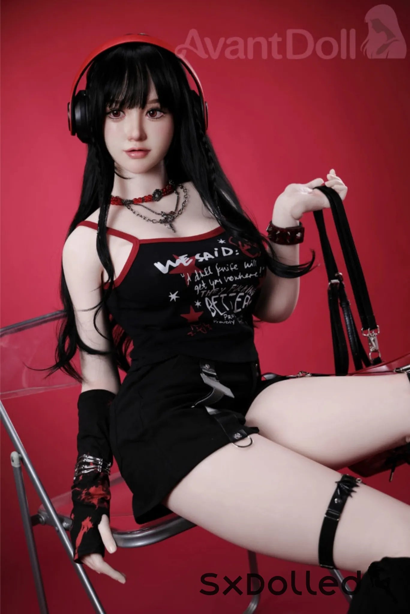 Ayaka A (F-Cup) (165cm) | Caucasian Goth Sex Doll | Avant Doll F-Cup / 165cm / Black Sex Doll