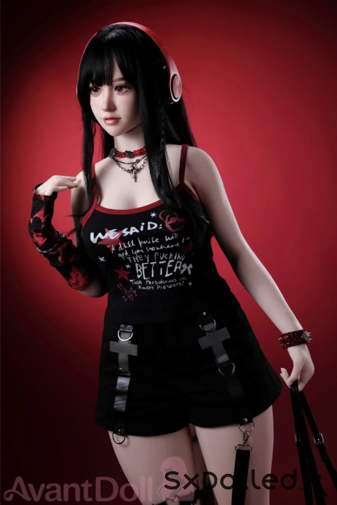 Ayaka A (F-Cup) (165cm) | Caucasian Goth Sex Doll | Avant Doll F-Cup / 165cm / Black Sex Doll