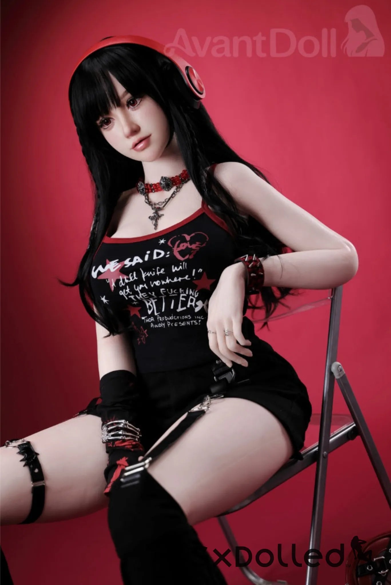 Ayaka A (F-Cup) (165cm) | Caucasian Goth Sex Doll | Avant Doll F-Cup / 165cm / Black Sex Doll