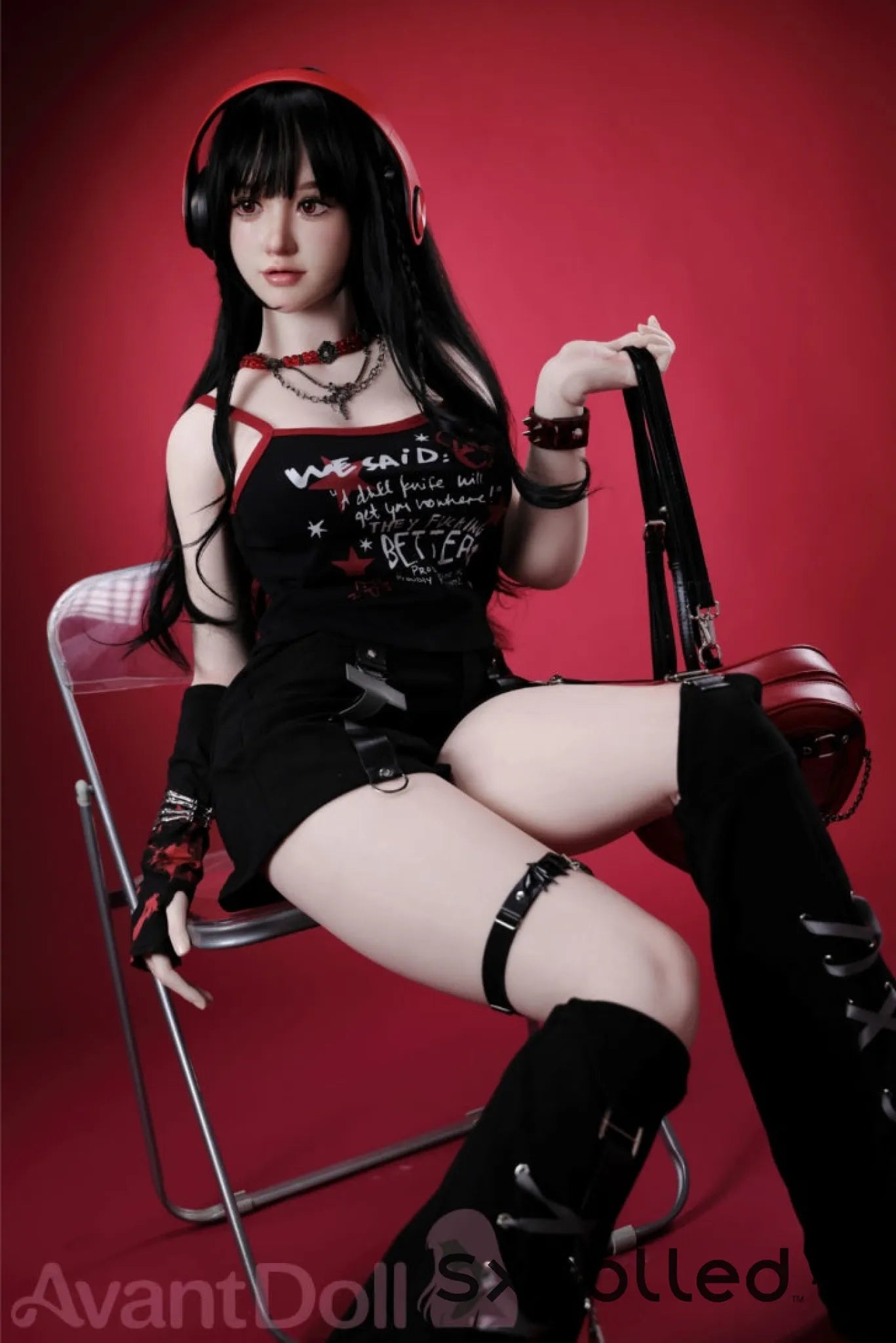 Ayaka A (F-Cup) (165cm) | Caucasian Goth Sex Doll | Avant Doll F-Cup / 165cm / Black Sex Doll